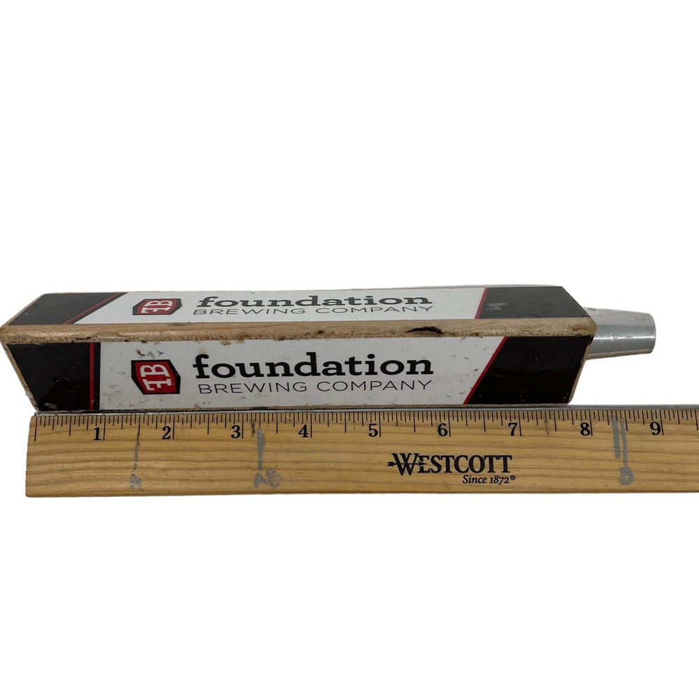 Foundation Brewing Co Draft Tap Handle Portland Maine ME Craft Beer Man Cave